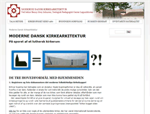 Tablet Screenshot of kirkearkitektur.dk